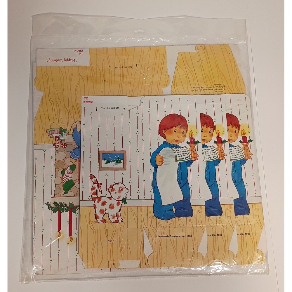 NOS 1988 VTG Jeanmarie Creations Christmas Gift Box Set of 5 Boxes 2 Sizes - Picture 6 of 8